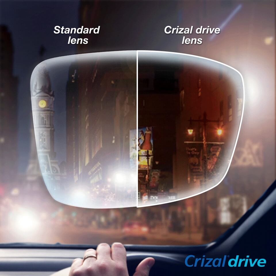 Standard Vs Crizal Drive Lens